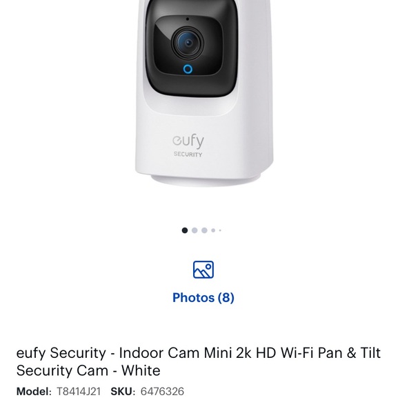 EUFY PAN&TILT INDOOR SECURITY  CAMERA - Picture 4 of 8